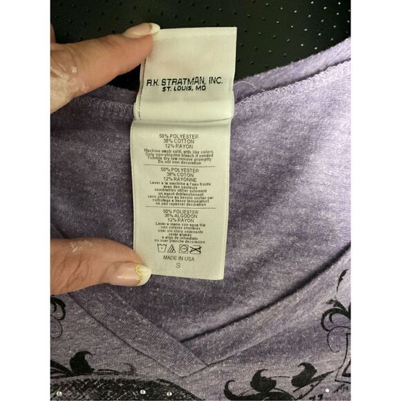 Harley Davidson Embellished V Neck Tee San Diego - Picture 9 of 9